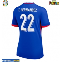 Frankreich Theo Hernandez #22 Heimtrikot Frauen EM 2024 Kurzarm